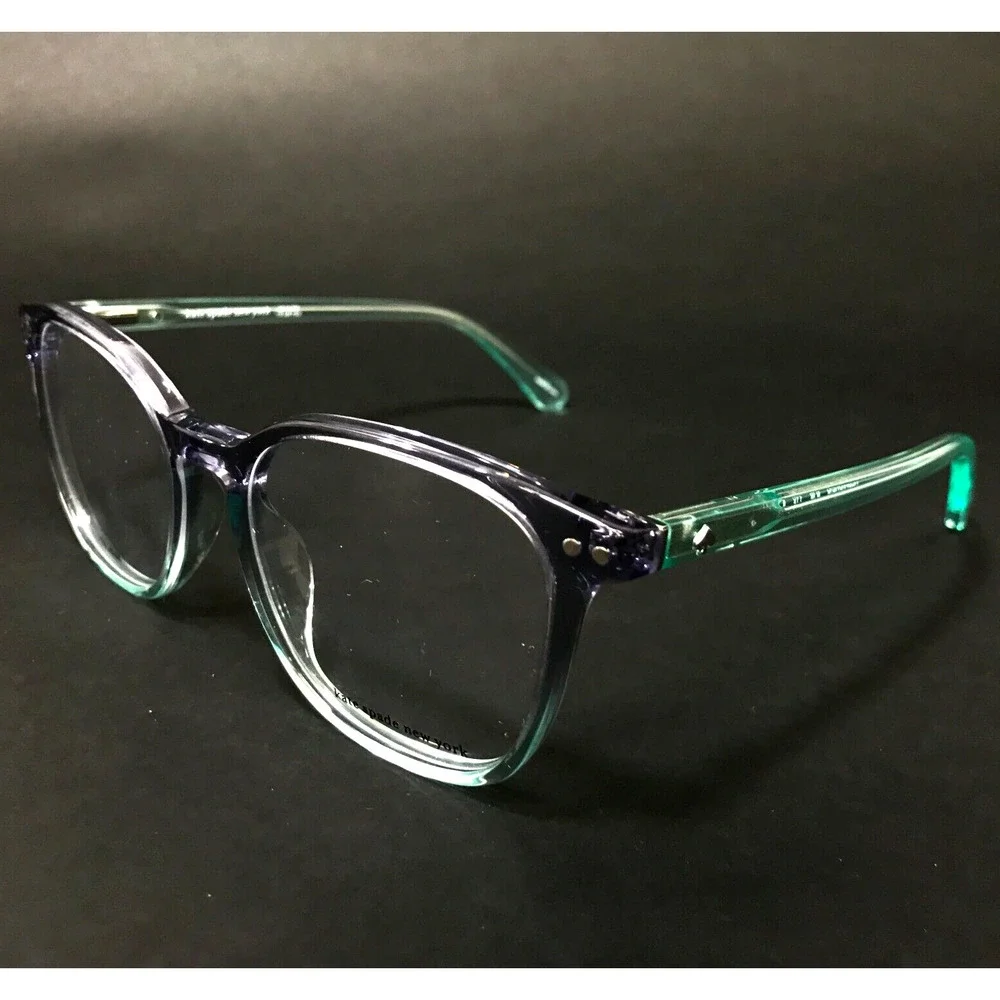 Kate Spade Eyeglasses Frames HERMIONE/G PJP Clear Gray Green Square 52-18-140 - Picture 1 of 11